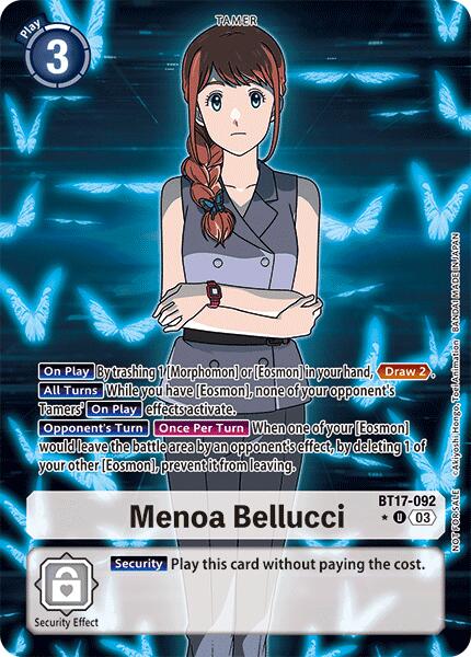 Image of Menoa Bellucci [BT17-092] (Box Promotion Pack: Secret Crisis) [Secret Crisis]