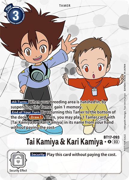 Image of Tai Kamiya & Kari Kamiya [BT17-093] (Box Promotion Pack: Secret Crisis) [Secret Crisis]