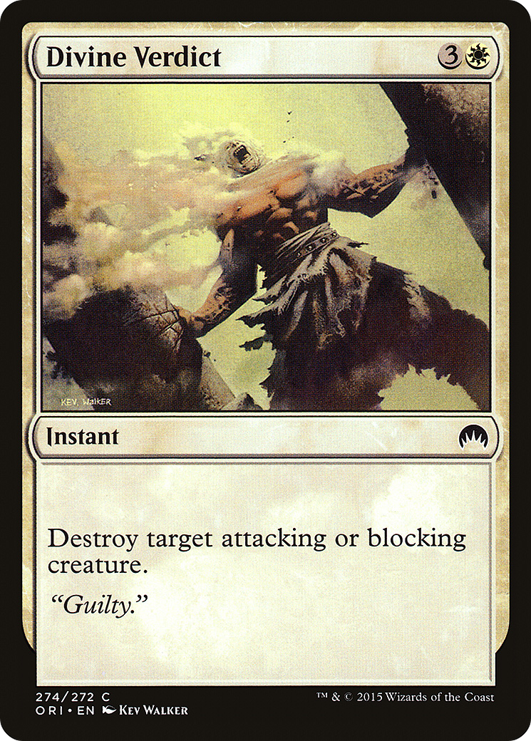 Image of Divine Verdict (ORI-274) - Magic Origins Foil