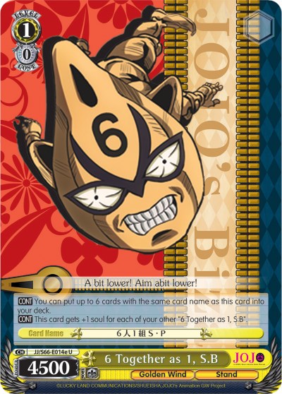 Image of 6 Together as 1, S.B (JJ/S66-E014e U) [JoJo's Bizarre Adventure: Golden Wind]