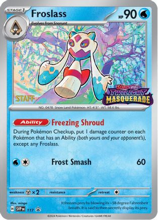 Image of Froslass (117) (Staff) [Scarlet & Violet: Black Star Promos]
