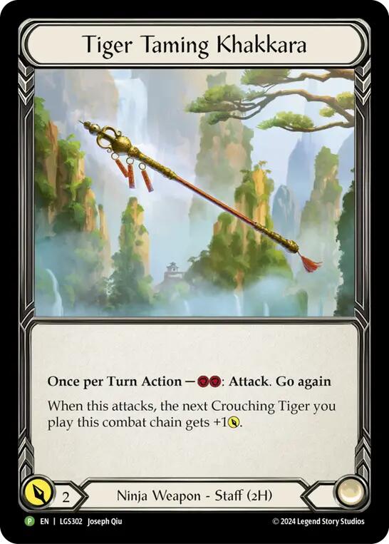 Image of Tiger Taming Khakkara [LGS302] (Promo)  Cold Foil