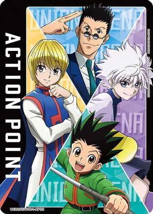 Image of Action Point Card (AP02) (Hunter x Hunter) (UE02ST/HTR-1-AP02) - UE02ST HUNTER X HUNTER Starter Deck
