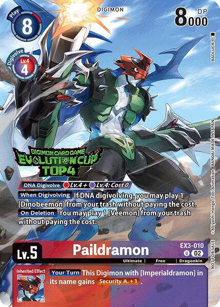 Image of Paildramon [EX3-010] (2024 Evolution Cup Top 4) [Draconic Roar]