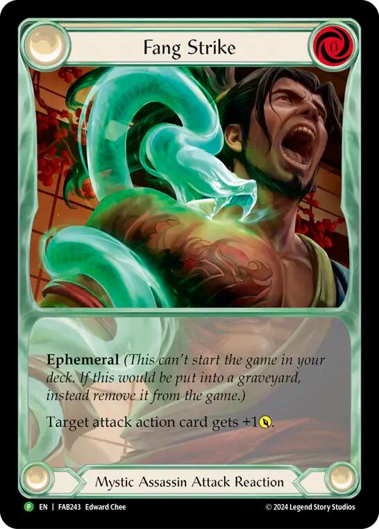 Image of Fang Strike [FAB243] (Promo)  Cold Foil