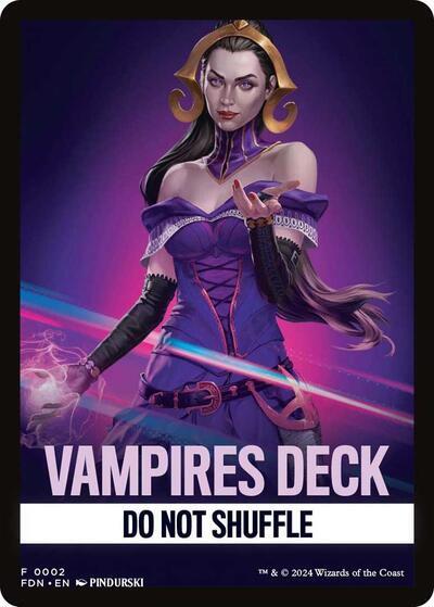 Image of Vampires Deck Theme Card [Foundations Tokens]