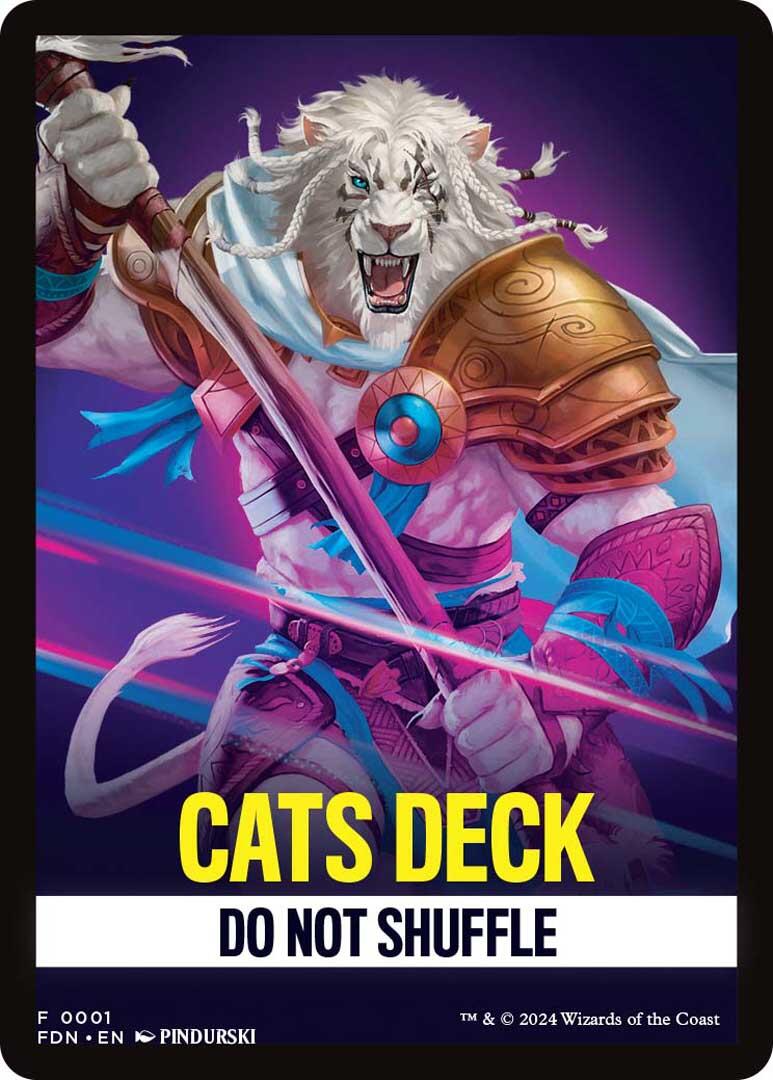 Image of Cats Deck Theme Card [Foundations Tokens]