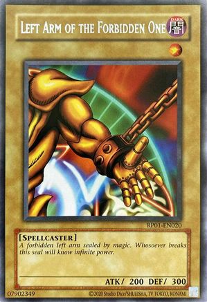 Image of Left Arm of the Forbidden One [RP01-EN020] Rare
