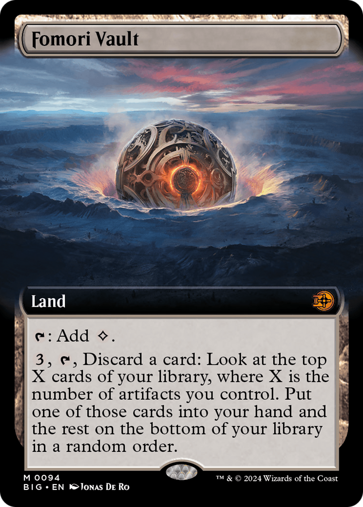 Image of Fomori Vault (Extended Art) [Outlaws of Thunder Junction: The Big Score]