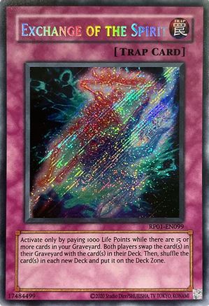 Image of Exchange of the Spirit [RP01-EN099] Secret Rare