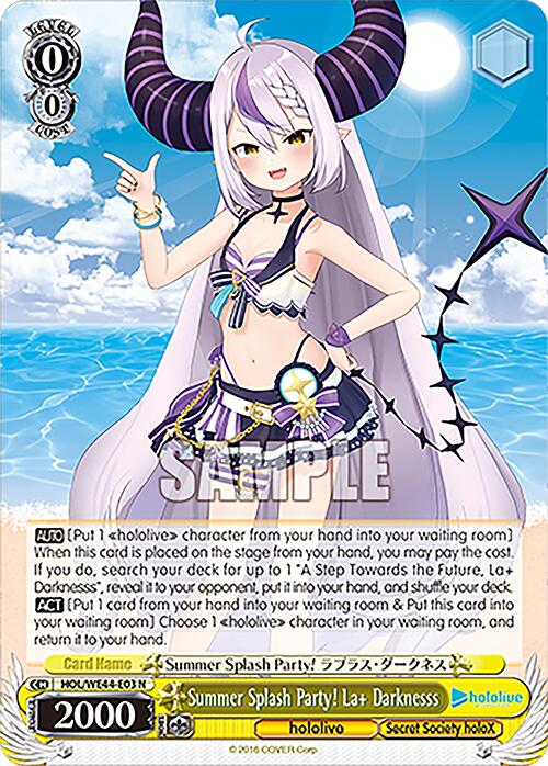 Image of Summer Splash Party! La+ Darknesss (HOL/WE44-E03 N) [hololive production Summer Collection Premium Booster]