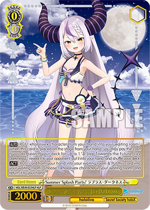Image of Summer Splash Party! La+ Darknesss (HOL/WE44-E03HLP HLP) [hololive production Summer Collection Premium Booster]