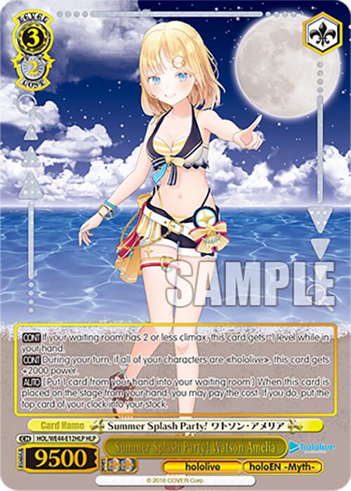 Image of Summer Splash Party! Watson Amelia (HOL/WE44-E12HLP HLP) [hololive production Summer Collection Premium Booster]
