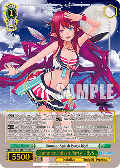Image of Summer Splash Party! IRyS (HOL/WE44-E22HLP HLP) [hololive production Summer Collection Premium Booster]