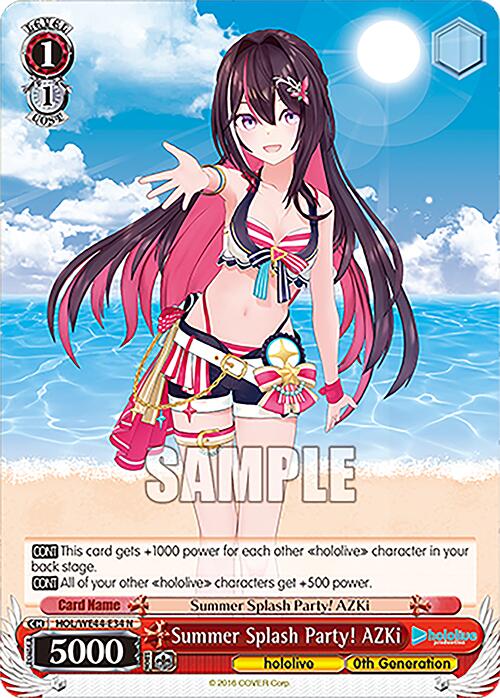 Image of Summer Splash Party! AZKi (HOL/WE44-E34 N) [hololive production Summer Collection Premium Booster]