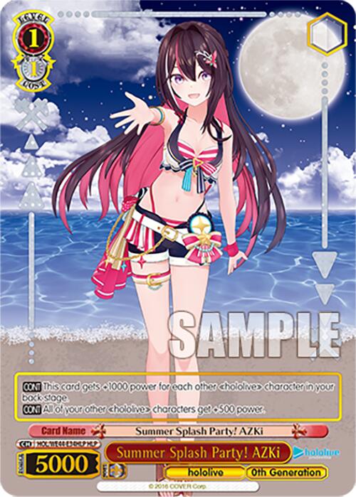 Image of Summer Splash Party! AZKi (HOL/WE44-E34HLP HLP) [hololive production Summer Collection Premium Booster]