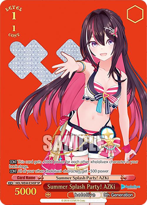 Image of Summer Splash Party! AZKi (HOL/WE44-E34SP SP) [hololive production Summer Collection Premium Booster]