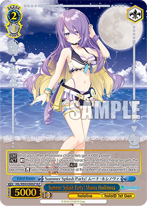 Image of Summer Splash Party! Moona Hoshinova (HOL/WE44-E46HLP HLP) [hololive production Summer Collection Premium Booster]