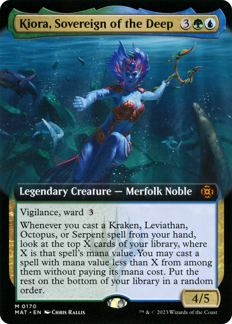 Image of Kiora, Sovereign of the Deep (Extended Art) [March of the Machine: The Aftermath]