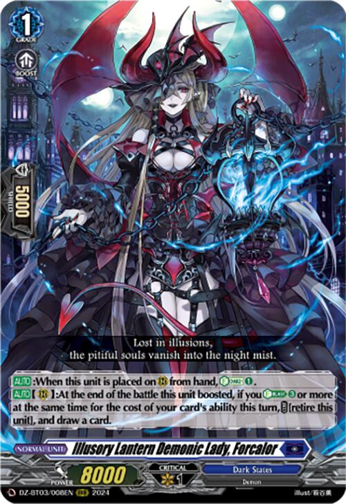 Image of Illusory Lantern Demonic Lady, Forcalor (DZ-BT03/008EN) [Dimensional Transcendence]