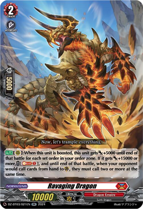 Image of Ravaging Dragon (DZ-BT03/021EN) [Dimensional Transcendence]