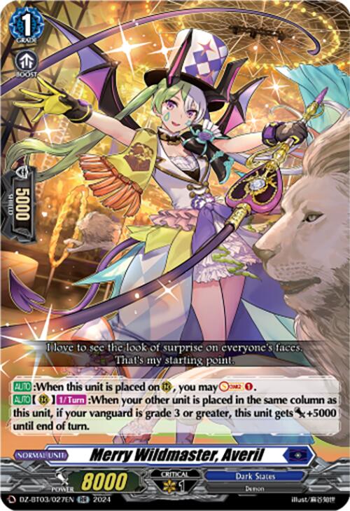 Image of Merry Wildmaster, Averil (DZ-BT03/027EN) [Dimensional Transcendence]