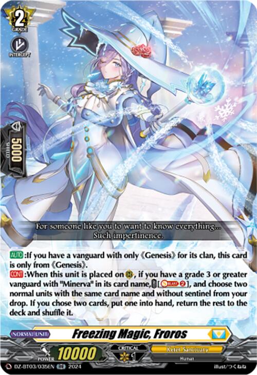 Image of Freezing Magic, Froros (DZ-BT03/035EN) [Dimensional Transcendence]