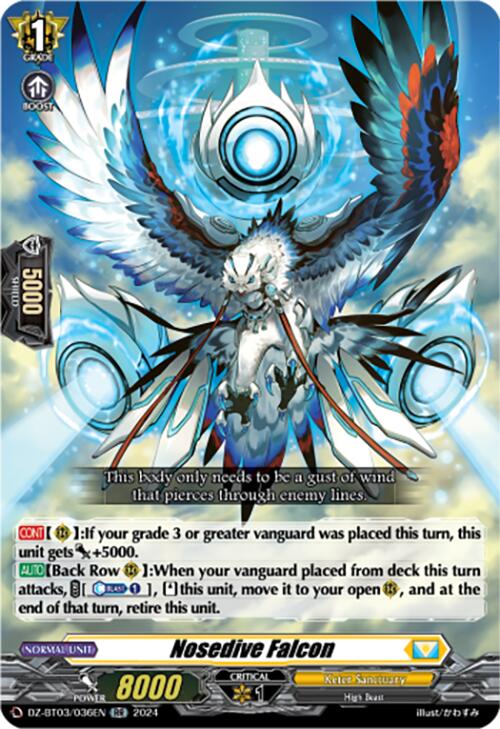 Image of Nosedive Falcon (DZ-BT03/036EN) [Dimensional Transcendence]