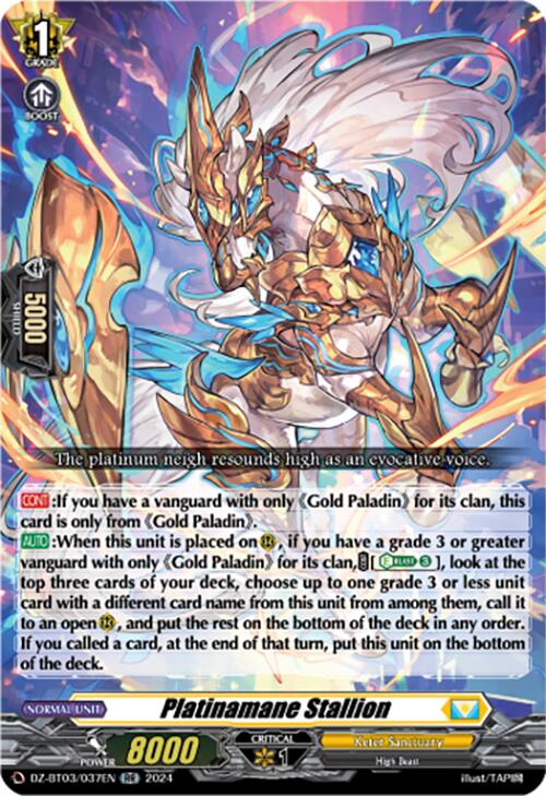 Image of Platinamane Stallion (DZ-BT03/037EN) [Dimensional Transcendence]