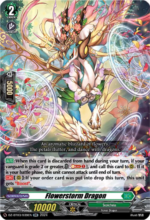 Image of Flowerstorm Dragon (DZ-BT03/039EN) [Dimensional Transcendence]