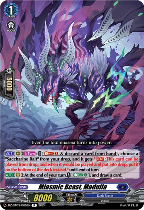 Image of Miasmic Beast, Madulla (DZ-BT03/065EN) [Dimensional Transcendence]