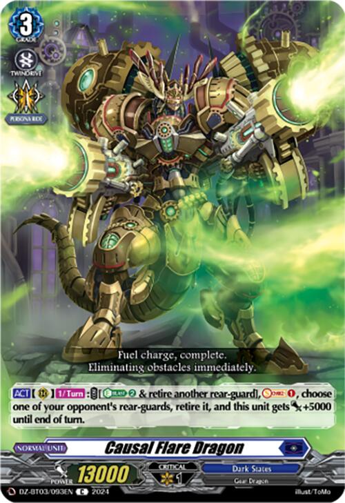 Image of Causal Flare Dragon (DZ-BT03/093EN) [Dimensional Transcendence]