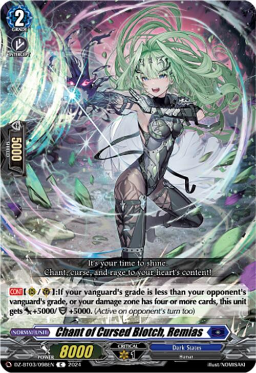Image of Chant of Cursed Blotch, Remias (DZ-BT03/098EN) [Dimensional Transcendence]