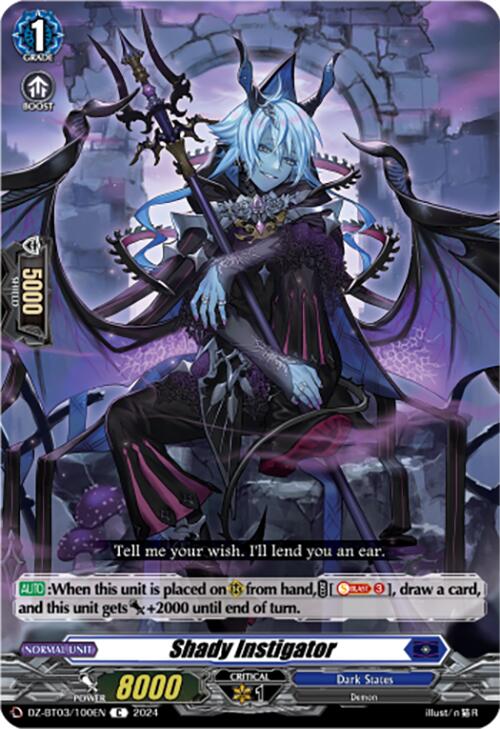 Image of Shady Instigator (DZ-BT03/100EN) [Dimensional Transcendence]