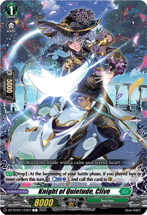 Image of Knight of Quietude, Clive (DZ-BT03/124EN) [Dimensional Transcendence]