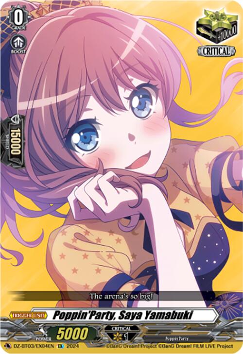 Image of Poppin'Party, Saya Yamabuki (DZ-BT03/EX04EN) [Dimensional Transcendence]