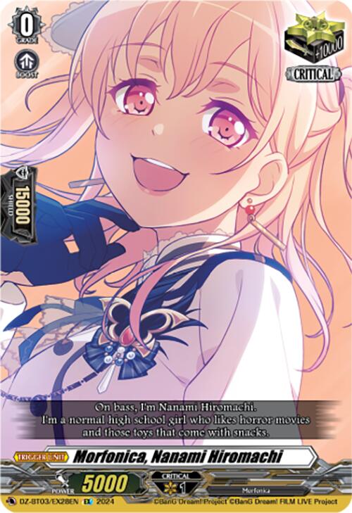Image of Morfonica, Nanami Hiromachi (DZ-BT03/EX28EN) [Dimensional Transcendence]