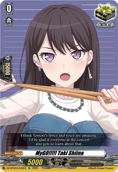 Image of MyGO!!!!! Taki Shiina (DZ-BT03/EX40EN) [Dimensional Transcendence]