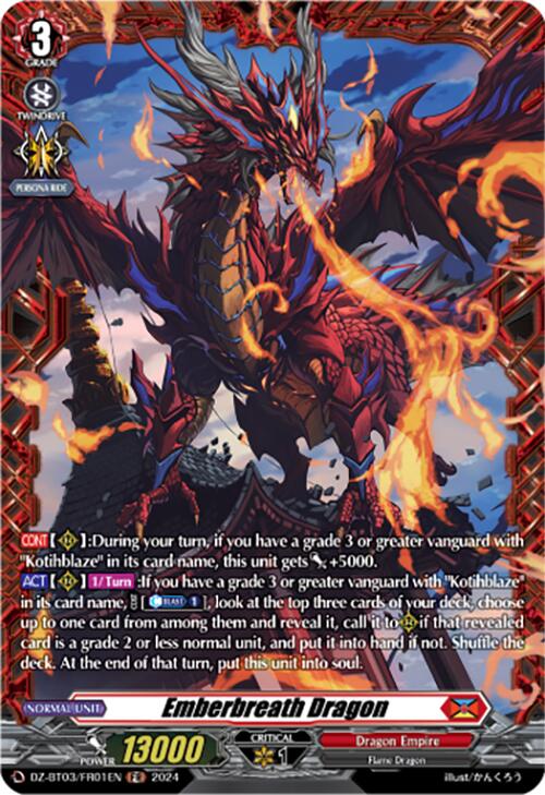 Image of Emberbreath Dragon (DZ-BT03/FR01EN) [Dimensional Transcendence]
