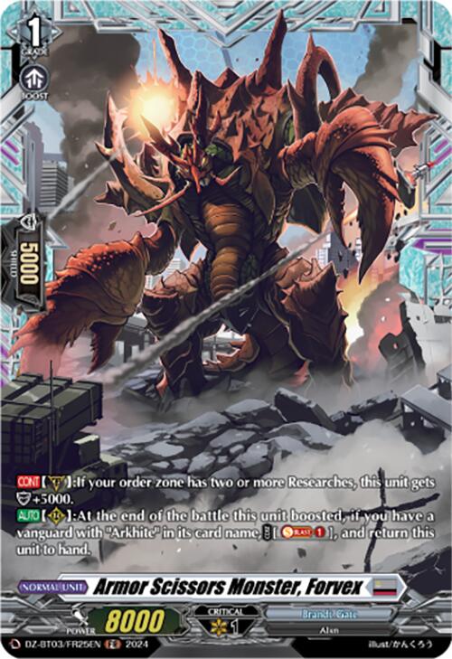 Image of Armor Scissors Monster, Forvex (DZ-BT03/FR25EN) [Dimensional Transcendence]