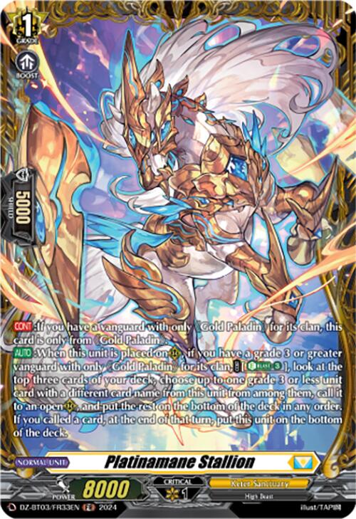 Image of Platinamane Stallion (DZ-BT03/FR33EN) [Dimensional Transcendence]
