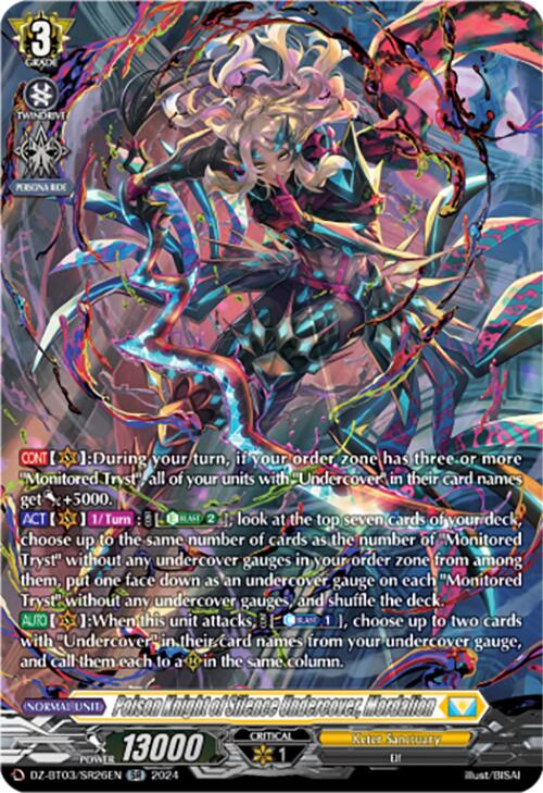 Image of Poison Knight of Silence Undercover, Mordalion (DZ-BT03/SR26EN) [Dimensional Transcendence]