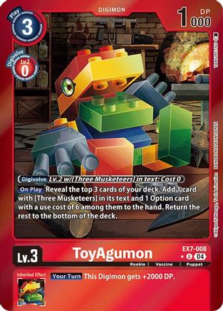 Image of ToyAgumon [EX7-008] - EX7-008 (Foil) [Digimon LIBERATOR]