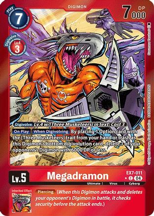Image of Megadramon [EX7-011] (Foil) [Digimon LIBERATOR]