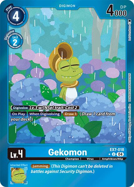 Image of Gekomon [EX7-018] (Foil) [Digimon LIBERATOR]