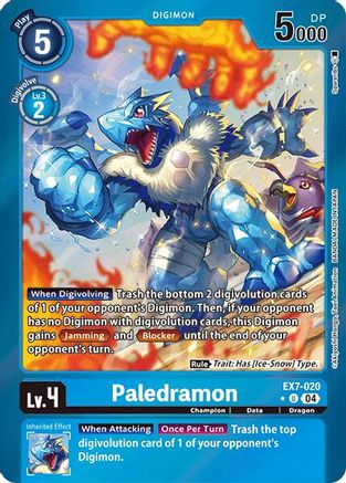 Image of Paledramon [EX7-020] (Foil) [Digimon LIBERATOR]