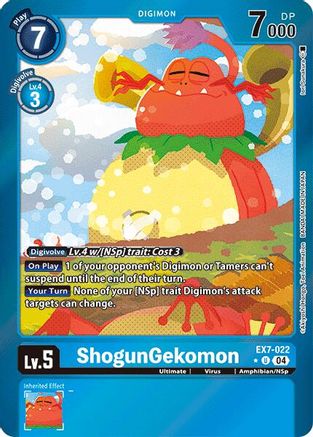 Image of ShogunGekomon [EX7-022] (Foil) [Digimon LIBERATOR]