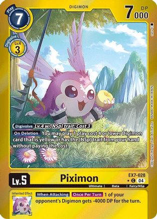 Image of Piximon [EX7-028] (Foil) [Digimon LIBERATOR]