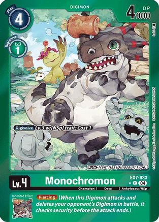 Image of Monochromon [EX7-033] (Foil) [Digimon LIBERATOR]