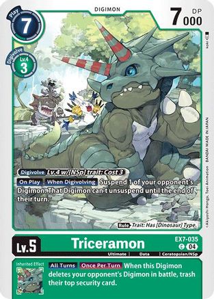 Image of Triceramon [EX7-035] [Digimon LIBERATOR]